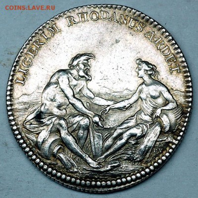 Памятная серебряная французская медаль 1784; до 03.12_22.30м - 7647