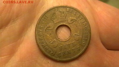 Британ восточ африка 5 центов Эдуард 8 Год:1936 до  06,12,14 - IMGA0154.JPG