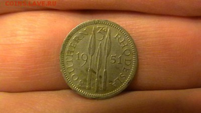 Британская южная родезия 3 пенса  Год: 1951 до 06,12,14 по М - IMGA0174.JPG