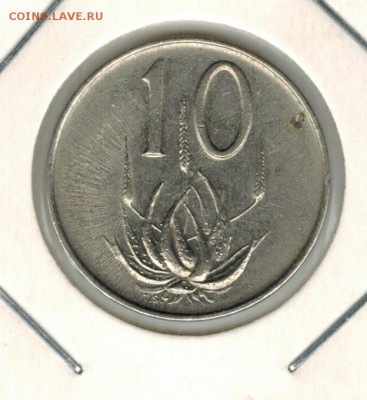 Южная африка 10 центов 1965 до 06.12.2014   22-00 - 1