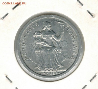 Французская полинезия 1 франк 1965 до 06.12.2014   22-00 - 1 19