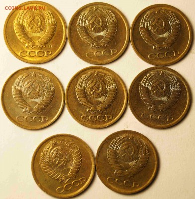 СССР 1 копейка 8 штук штемпельный блеск до 9.12.14 - 1коп_7шт_2.JPG