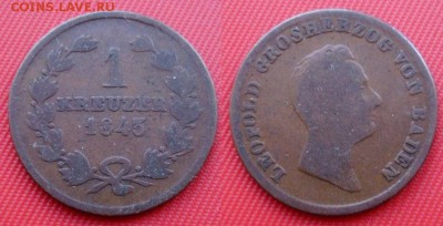 Германия. Крейцеры 9 шт. Медь. На оценку. - 9