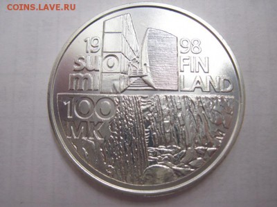100 маркка 1998 Аалто Финляндия до 08.12.14 - Изображение23 111