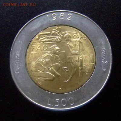 3 - Сан-Марино 500 лир (1982) «ФАО; крестьяне» бм Р