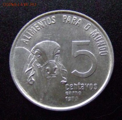3 - Бразилия 5 сентаво (1975) «ФАО; зебу» Р