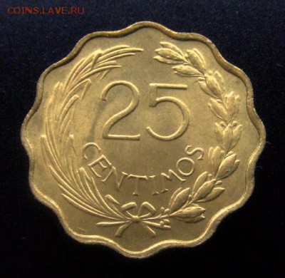 3 - Парагвай 25 сентимо (1953) «Лев» Р