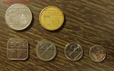 АРУБА - КВАДРАТНАЯ Набор оборотный ХОРОШИЙ 6 шт 12.12, 22.00 - аруба набор 6 шт. - 1