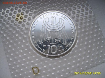 ФРГ,10 марок 1999г(D,50 лет SOS,блистер)!до 9.12.2014 - S6002834.JPG