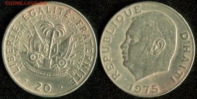 Гаити 20 сантим 1975 "ФАО" до 22:00мск 10.12.14 - Гаити 20 г.1975 (ФАО)