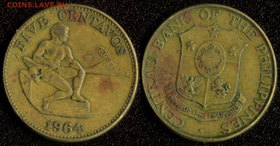 Филиппины 5 сентаво 1964 до 22:00мск 10.12.14 - Филиппины 5 сентаво 1964