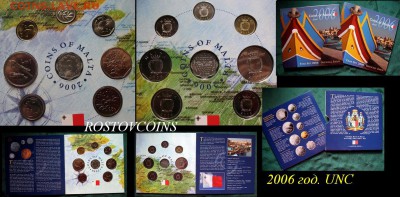  до 9 дек 22.00 - МАЛЬТА набор 8 монет 2006 в буклете UNC = 950.JPG