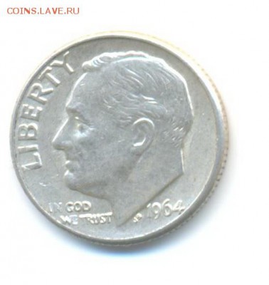Ag. США 10 центов 1964D. до 11.12 22.00 - 24