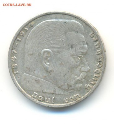 Ag. 3-й рейх 2 марки 1939А . до 11.12 22:00 - 17
