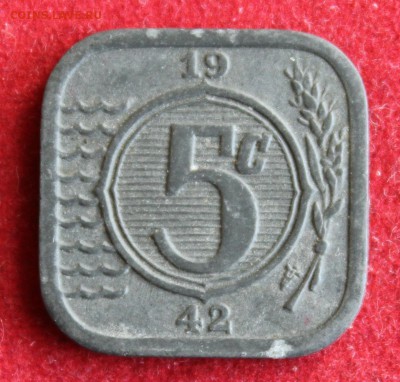 С 1 руб. НИДЕРЛАНДЫ 5с 1942г. ОККУПАЦИЯ цинк  до 14.12.14г. - IMG_2677.JPG