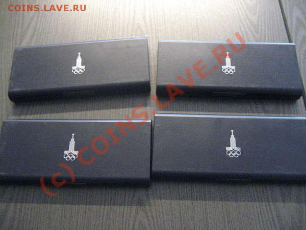 Олимпиада 80 серебро, 4 футляра = 330 евро - 44_2035082704