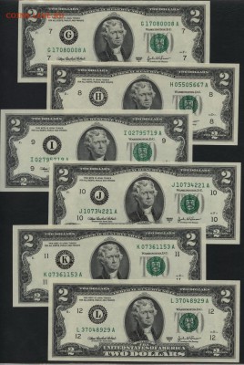 2$ США 2003г. все 12 банков ФРС до 22-00 мск 12.12.14 г. - 2$ все 12 банков ФРС США 2003 аверс2