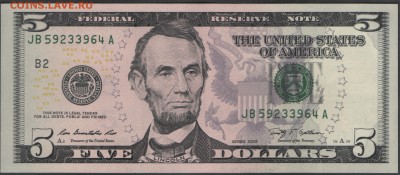 США 5 долларов 2009 В2 до 11.12.2014 21.00 мск - Сканы 001