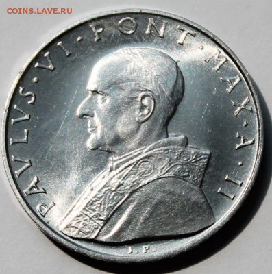 Ватикан 10 лир 1964. ТИРАЖ - 60 000. - 3