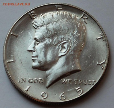 США 50 центов 1965. СЕРЕБРО - 0,400. - 4