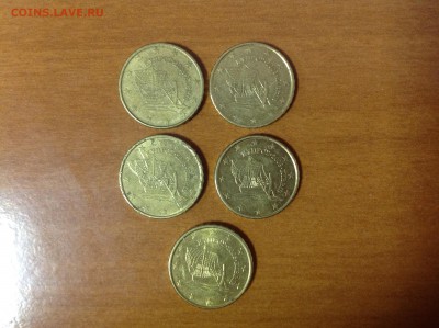 Большой лот евро монет. 116 монет. Старт с номинала - image