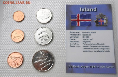 Набор Исландии в блистере 6 шт. UNC - DSCN2857