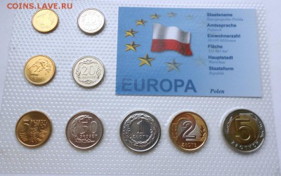 Набор Польши в блистере 9шт. UNC - DSCN2849