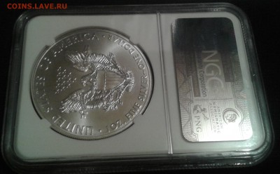 1 серебрянный доллар. В слабе NGC MS69 до 22,15 МСК 13.12 - 5