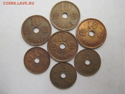 5 и 10 пенни 1941-43 Финляндия до 14.12.14 - Изображение23 113