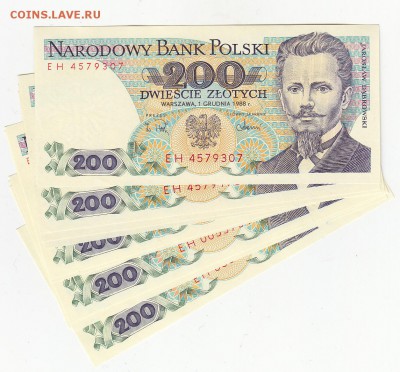 ПОЛЬША 200 злотых 1988 UNC 10 штук до 16.12 22:30 мск - IMG_0004