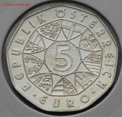 5 евро Австрия 2009 Гайдн серебро до 14.12 - авс 02