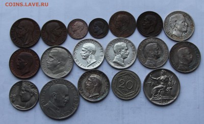 Лот монет Италии 18 разных монет серебро,медь,бронза до14.12 - итал 07