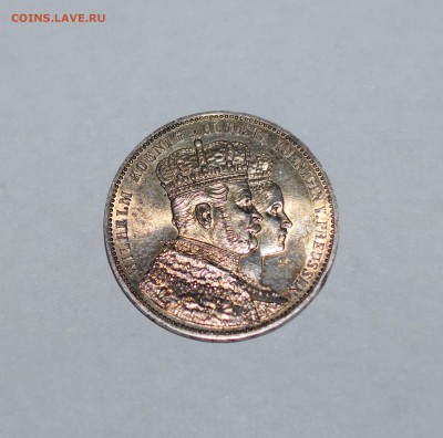 ----КОРОНАЦИОННЫЙ ТАЛЕР ВИЛЬГЕЛЬМАI и АВГУСТЫ 1861г. AU.---- - 33.JPG
