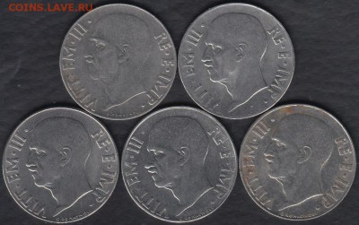 Италия 20 чентезимо 1939-1943 5 монет до 12.12.2014 22-00 - Италия 20 чентезимо 1939-1943 р