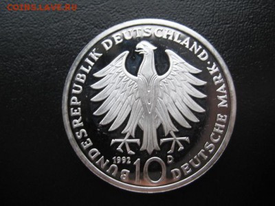 1992 Германия, 10 М, пруф, серебро до 15.12 в 22-10 мск - IMG_3456.JPG