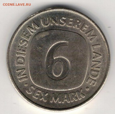 Германия жетон "6 секс-марок"  1993 15.12 в 22.00мск (А524) - 2а