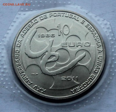 10 евро 2011 Португалия 25лет Португалии Испании в ЕС 15.12 - порт 06