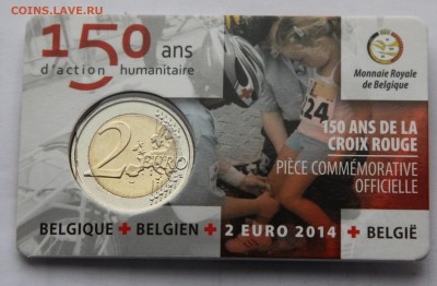 2 евро 2014 Бельгия Красный крест койнкард до 15.12 - бел 02 1