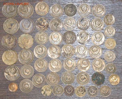 Лот 54 монеты 2,3,5 коп. до 1961г.  до 13.12.2014 в 22-00 - кучка совков - 1