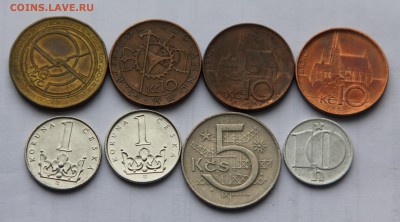 Лот ходячки Чехии 8 монет без повторов до 15.12 - чех 01 1