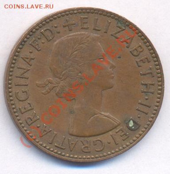 Великобритания полпенни. 1959 г.  До 10.05.10 г. 21-00 МСК. - 59 1
