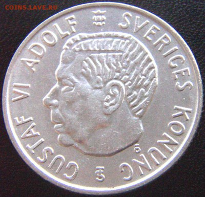 Швеция_2 кроны 1952. Отличное серебро; до 13.12_22.08мск - 8691