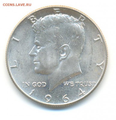 2 доллара 1964. AU. до 17.12 22:00 - 8