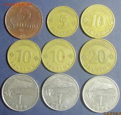 Латвия.9шт.5 сантимов 1922г,1 лат 1992,2007г и др. - IMG_0004.JPG