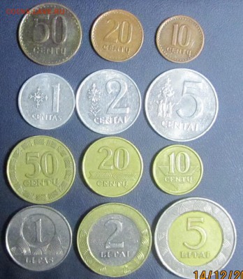 Литва.Погодовка 1991-2008г.1цент-5 литов.12 шт. - IMG_0004.JPG