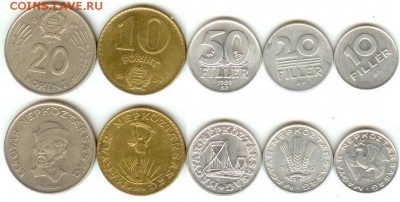 Венгрия 80-х годов -5 монет до 21.00 мск 20.12.2014 - Венгрия 80-х годов