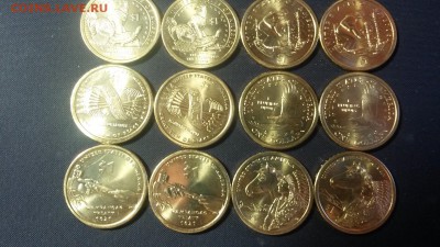США доллары Индианка Сакагавея 6 монет* 2 м.д. = 12 монет - 20141123_125128
