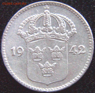 Швеция_10 эре серебром 1942; до 15.12_22.06мск - 8902