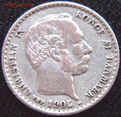Дания_10 эре 1905. Серебро; до 16.12_22.18мск - 8929