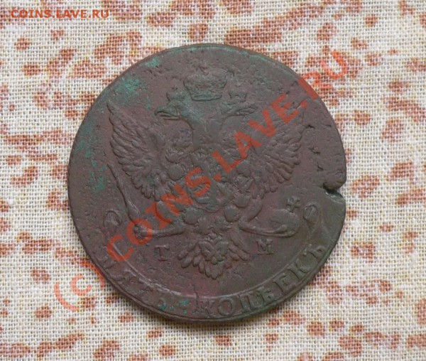 5 копеек 1787 ТМ, брак заготовки. - коп 008.JPG